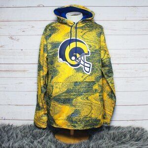 Zubaz Los Angeles Rams Hoodie Pullover Sweatshirt NFL Football Static‎ 3XL Plus